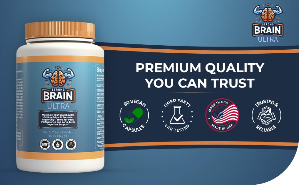 Strong Brain Ultra Nootropic for Cognitive Support & Focus - 90 Capsules - image 8