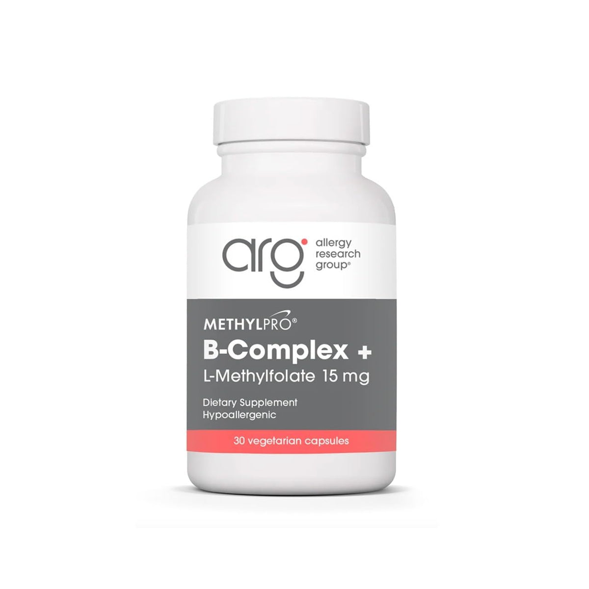 MethylPro B Complex with L-Methylfolate 15 mg - 30 Capsules