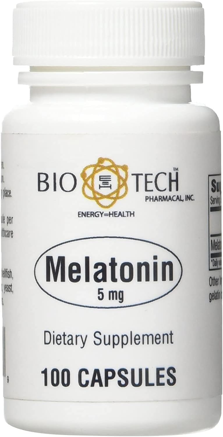 Bio-Tech Pharmacal Melatonin 5mg - 100 Capsules