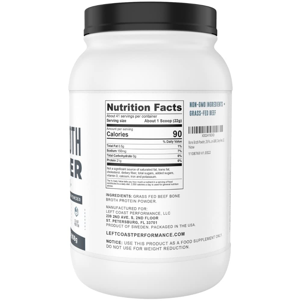 Left Coast Performance Bone Broth Powder