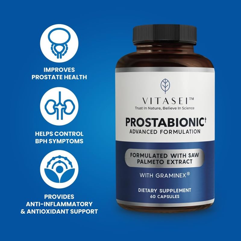VITASEI Prostabionic Prostate Dietary Supplements for Men W/Saw