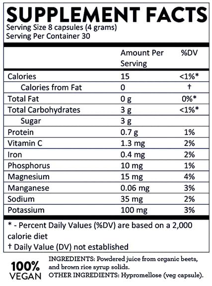 The Hallelujah Diet Organic BeetMax Capsules - 240 Capsules - image 2