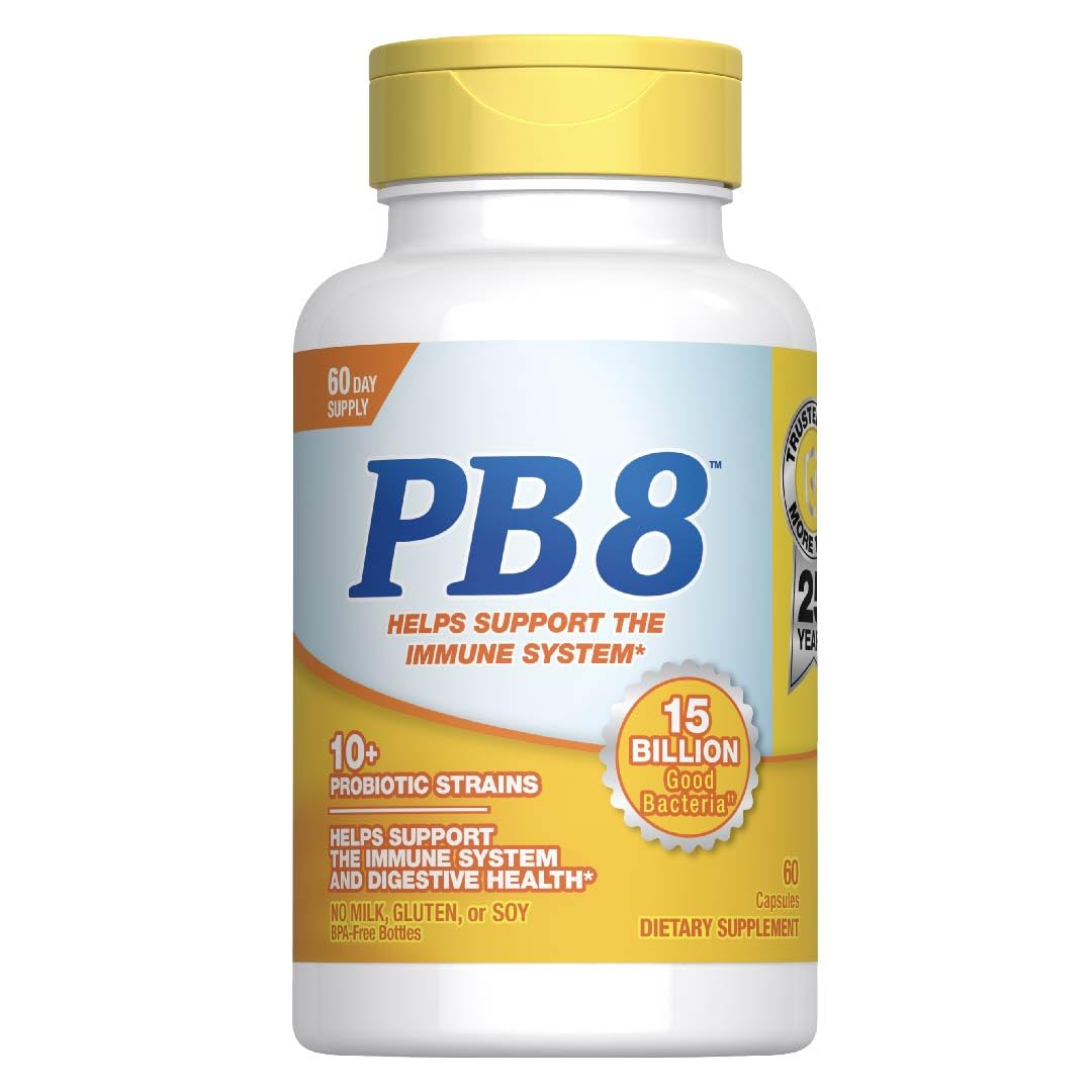 PB8 Probiotic 15 Billion CFU - 60 Capsules