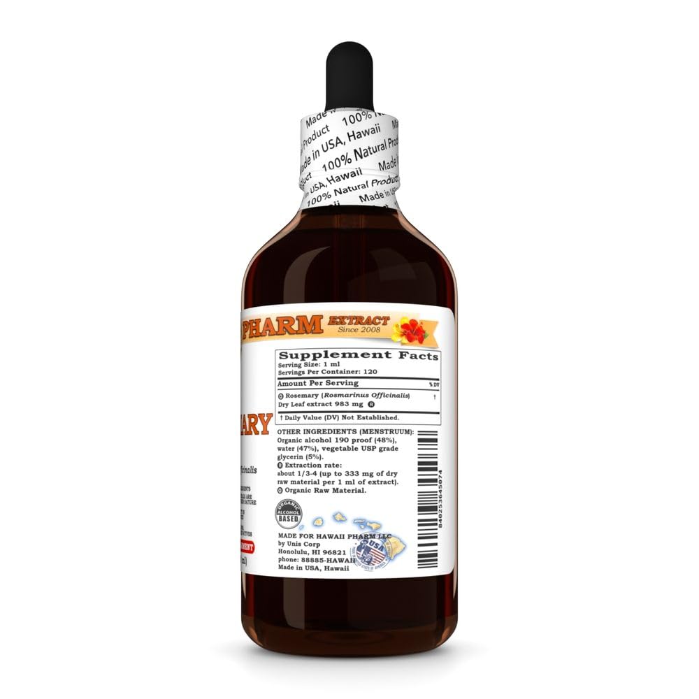 Hawaii Pharm Rosemary (Rosmarinus officinalis) Leaf Liquid Extract