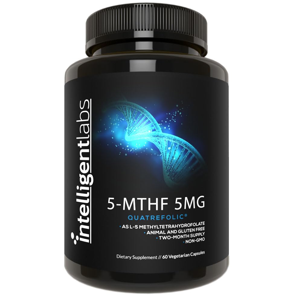 Intelligent Labs 5-MTHF Methylfolate 5mg Quatrefolic - 60 Capsules