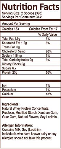 NUTRI-SUPREME Whey Protein Powder Coffee Flavor - 2 Pound - image 3