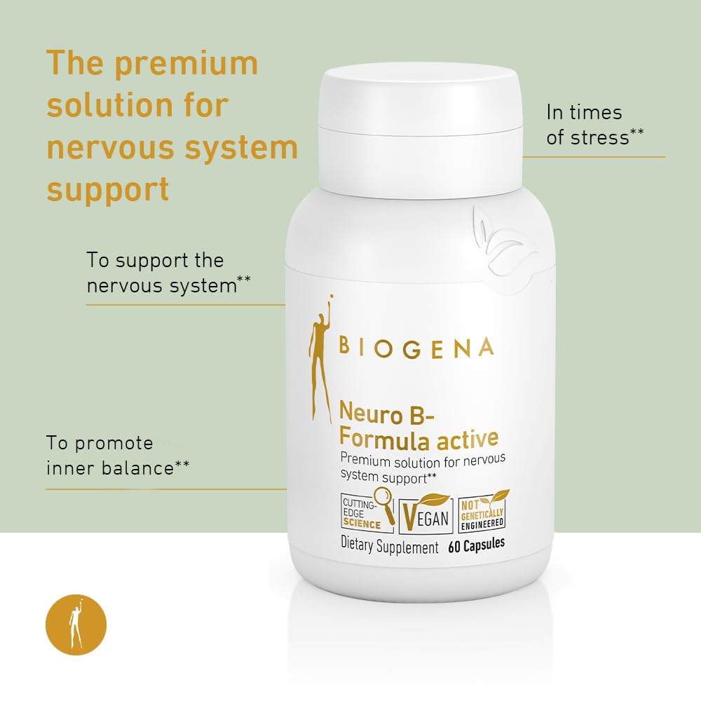 BIOGENA Vitamin B Complex Capsules with All 8 B-Vitamins - Neuro B-Formula - image 4