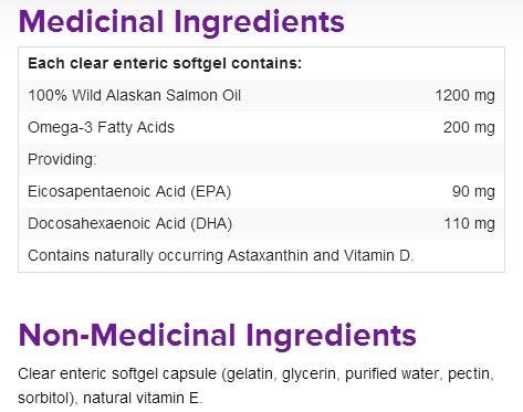 Webber Naturals Wild Alaskan Salmon Oil 200 mg EPA/DHA - 220 Softgels - image 2