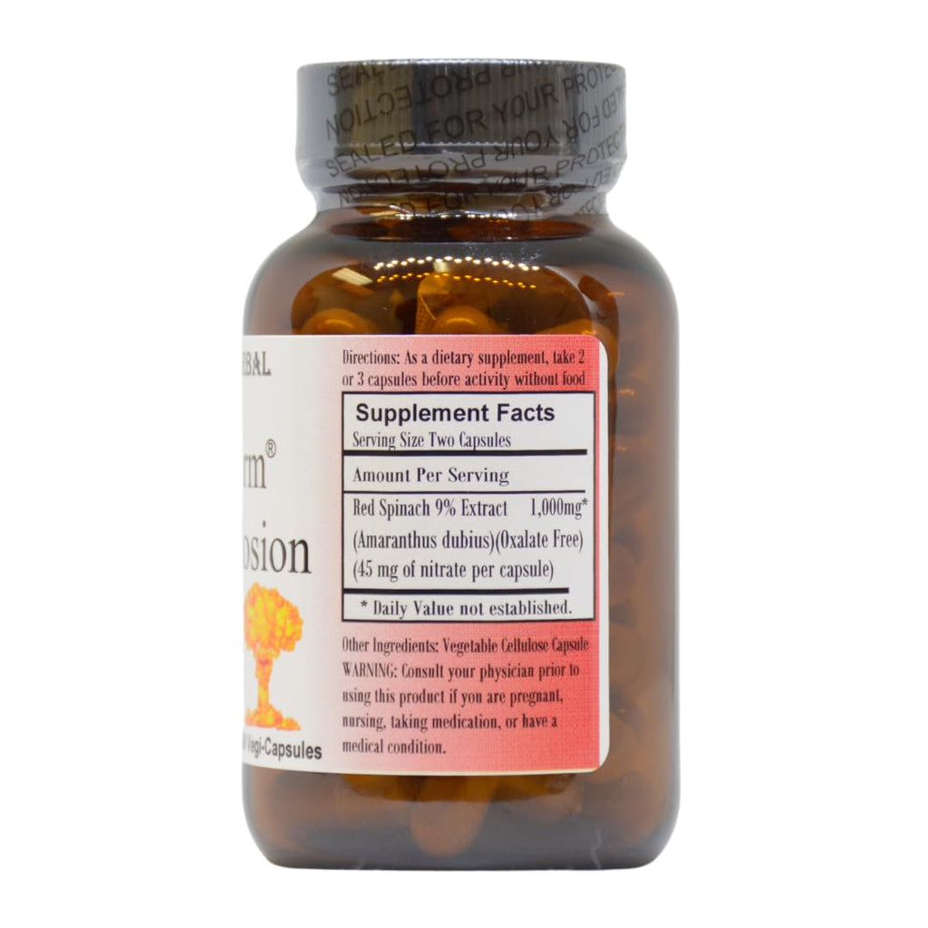 Barlowe's Herbal Elixirs OXYSTORM N.O. Explosion Red Spinach - 60 Capsules - image 2
