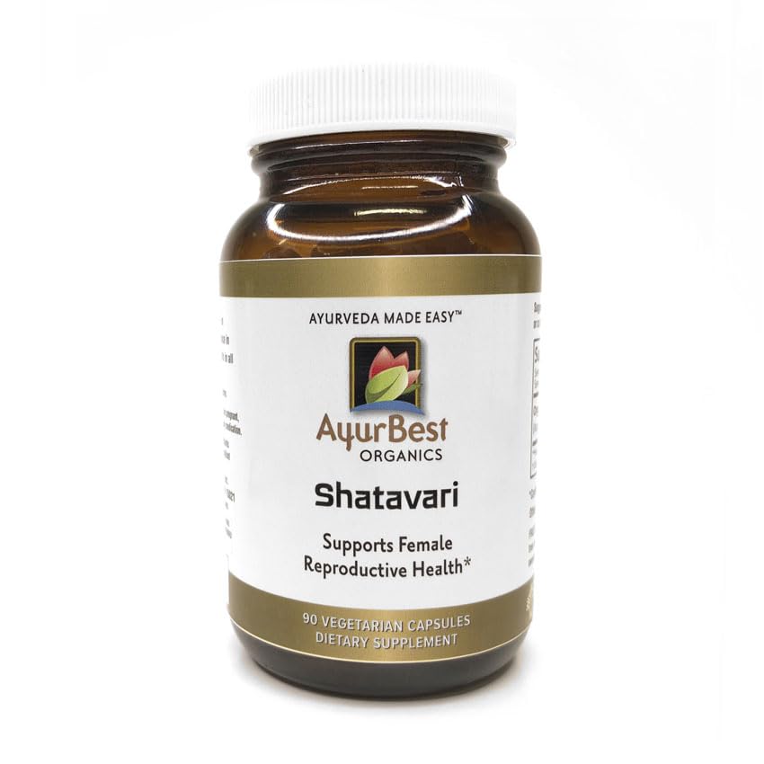 AyurBest Shatavari Herbal Supplements 425mg - 90 Capsules
