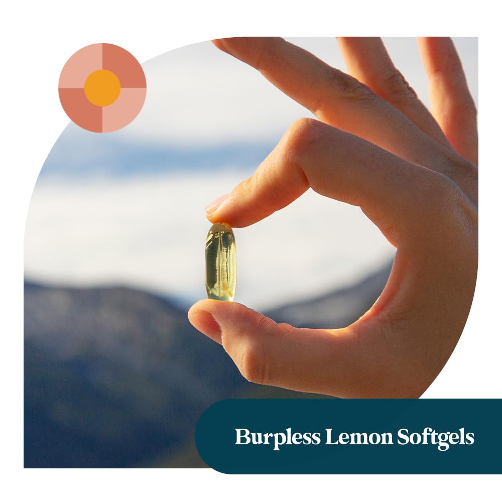 Pattern Wellness Omega 3 Softgels - Pure Fish Oil Formula - Helps