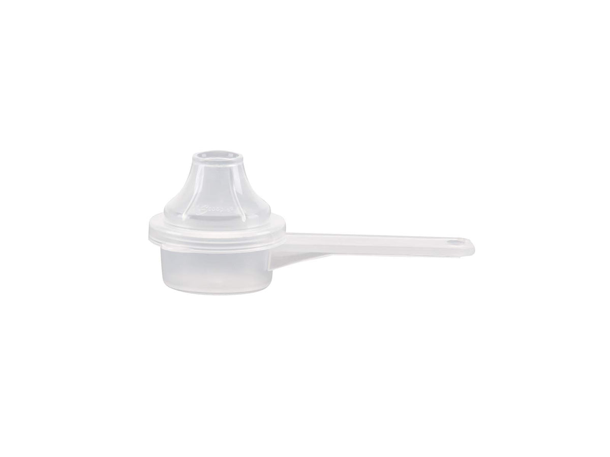 The Scoopie Plastic Short Handle Scoop with Attached Funnel