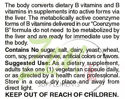 Zen Supplements Complete B-Complex 50 - 50 Vegetarian Capsules - image 5