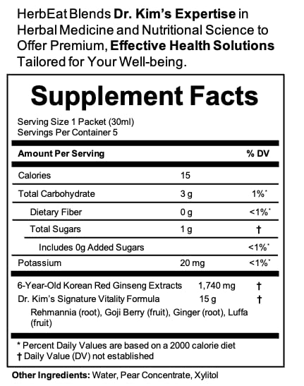 HERBEAT Korean Red Ginseng Prime Extract with 11mg Ginsenosides