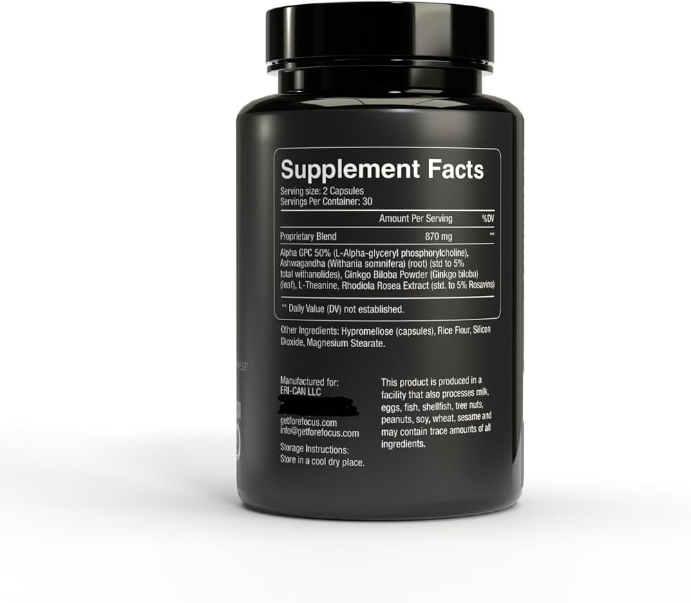Fore Focus Brain Supplement for Memory and Focus - 60 Capsules - image 2