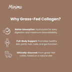 Minimo Nutrition Chocolate Grass-Fed Collagen Peptides Powder - 13.3 oz - image 6