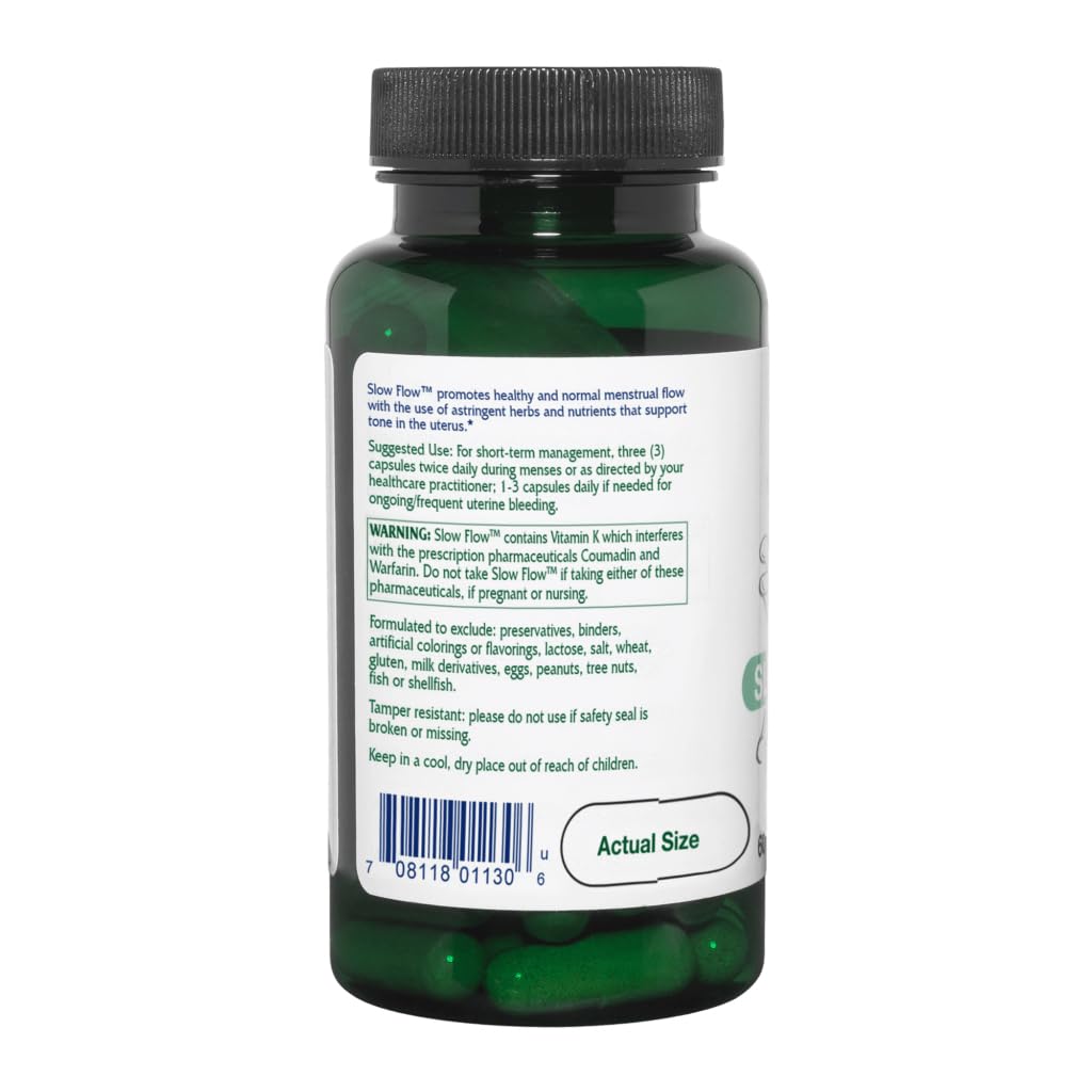 Vitanica Slow Flow Menstrual Flow Support - 60 Capsules - image 3