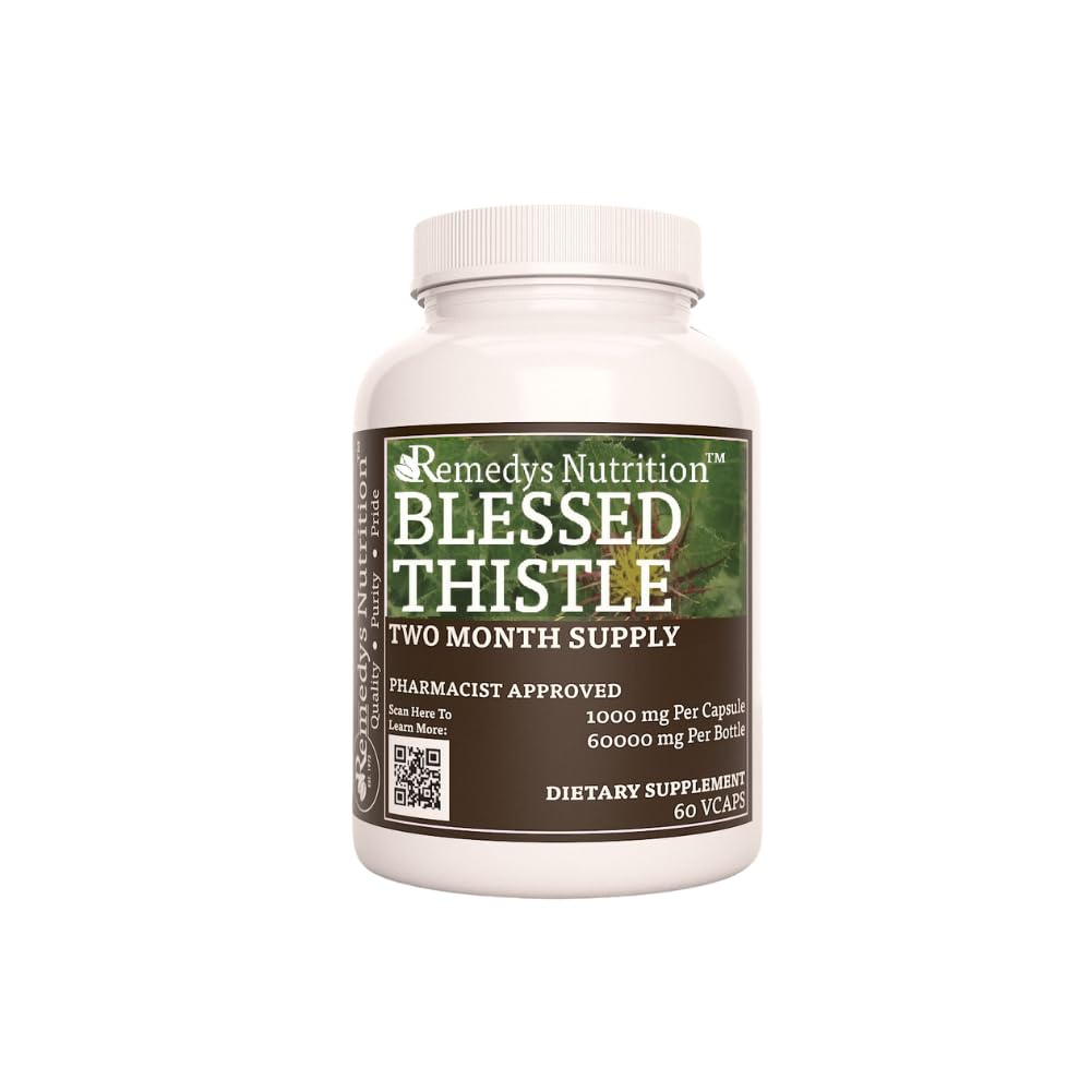 Remedy's Nutrition Blessed Thistle 1000 mg - 60 Vegan Capsules
