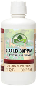 NutriNoche Organa Pure Crystalline Colloidal Gold Supplement - 32 Fl Oz