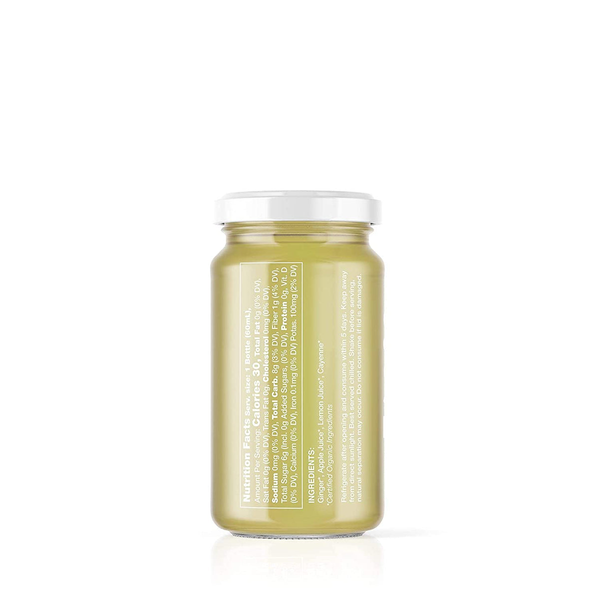 ALLWELLO Cold-Pressed Ginger Shot, 60 mL, USDA Organic, NONGMO