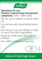 A.Vogel Menoforce Sage Tablets - 30 Tablets - image 5