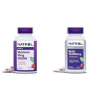 Natrol Melatonin 10mg & Biotin 10000mcg Fast Dissolve Bundle