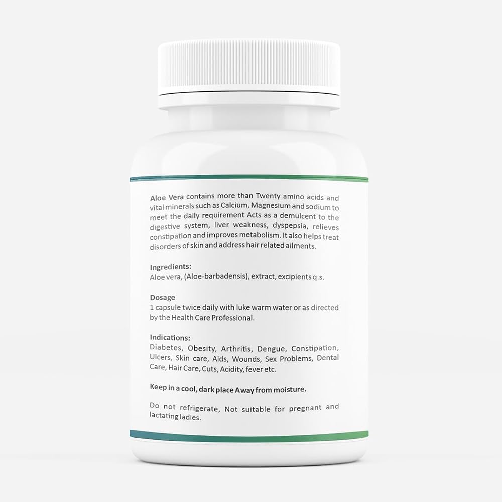 FOUNTINA Aloe Vera Capsules - 60 Capsules - image 2