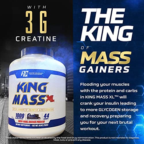 Ronnie Coleman King Mass XL Protein Powder Weight Gainer - 6 lb - image 5
