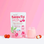 OLIKIUS Dear Face Beauty Milk Lychee Collagen Drink - 10 Sachets - image 2
