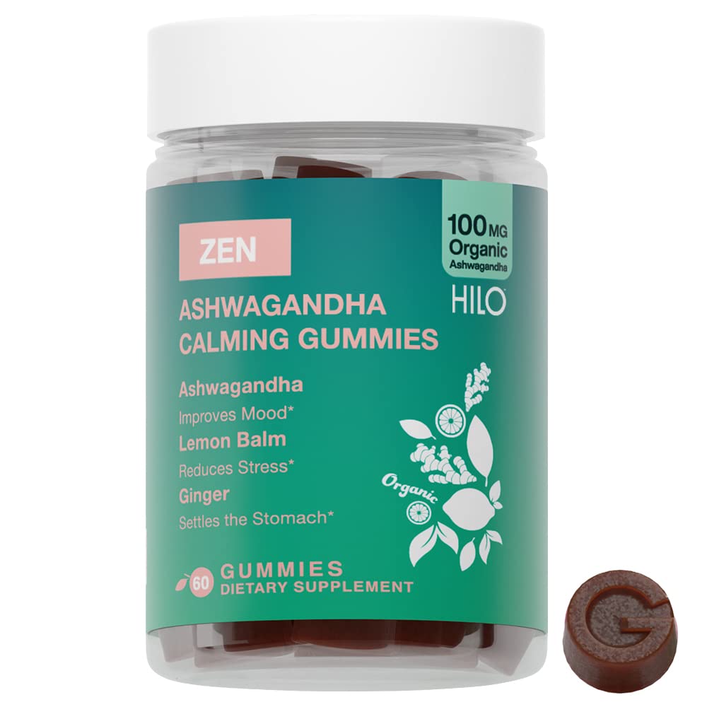 Hilo Nutrition Ashwagandha Stress Relief Gummies - 60 Count
