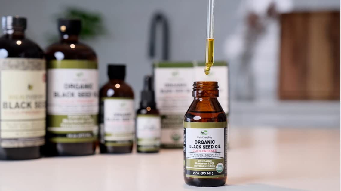 HalalEveryDay- USDA Organic Black Seed Oil - 100% Pure