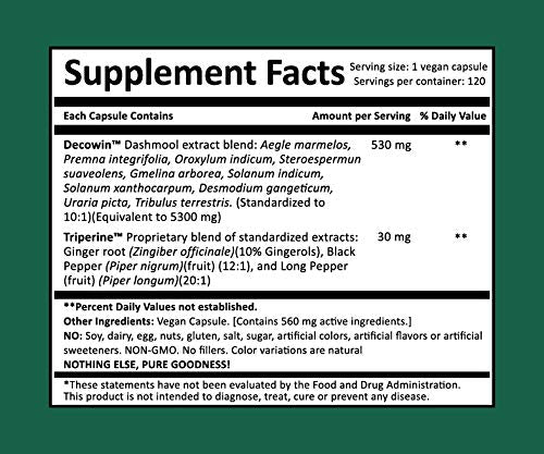 Harmony Nutraceuticals Dashmool Supreme Ayurvedic Herbal Supplement - image 2