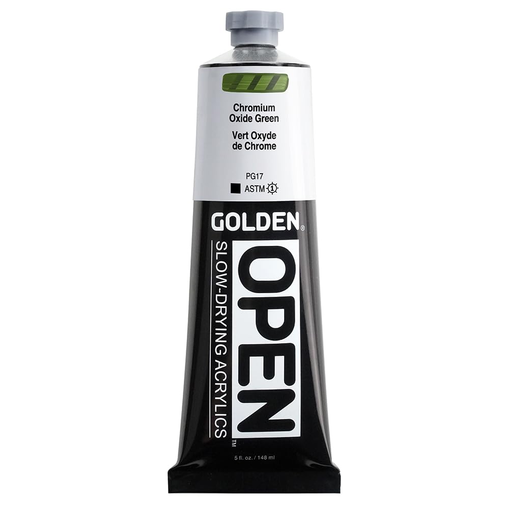 GOLDEN Chromium Oxide Green Slow-Drying Acrylic Paint - 5 fl. oz.