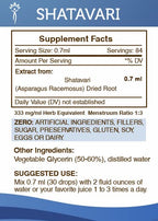 Secrets of the Tribe Shatavari Tincture Alcohol-Free Liquid Extract