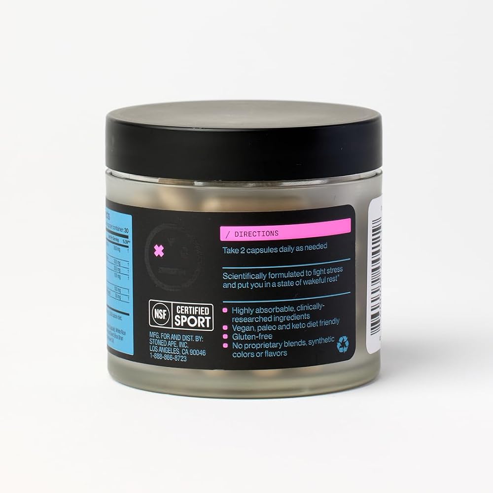 Stoned Ape ZenX Ashwagandha 500mg Stress Support - 60 Capsules - image 9