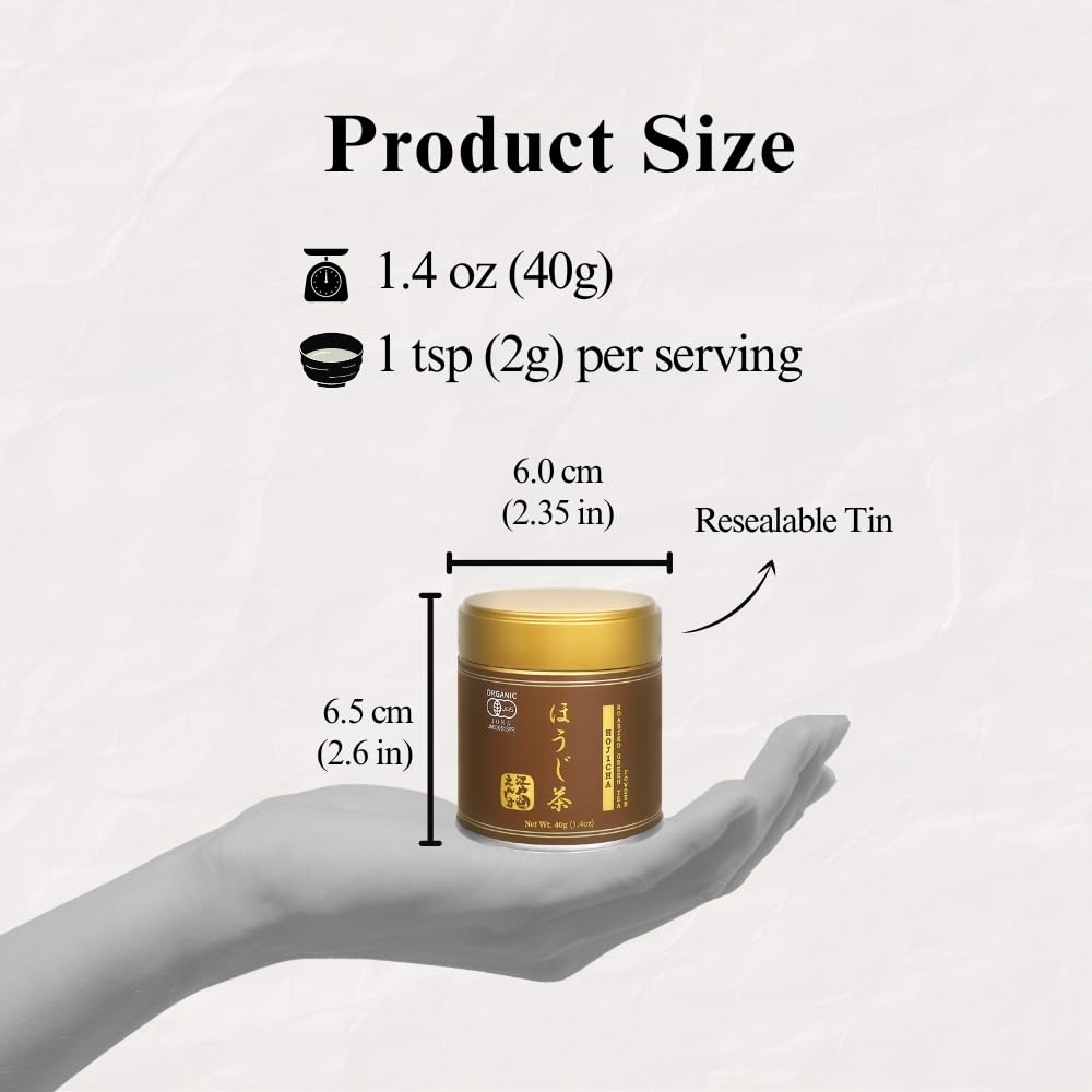 YEDOENSIS KYOTO Genmaicha - Organic Brown Rice Green Tea Powder (1.4