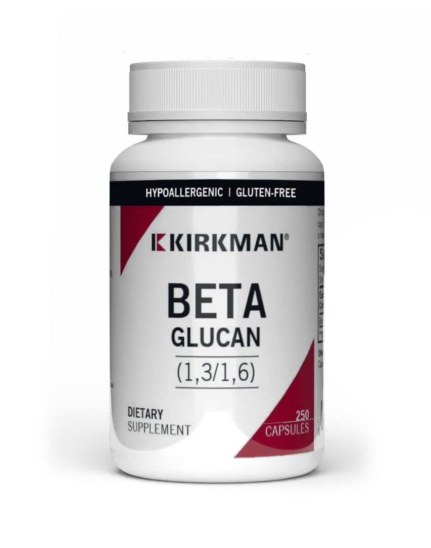 Kirkman Hypoallergenic Beta Glucan Immune Support - 250 Capsules