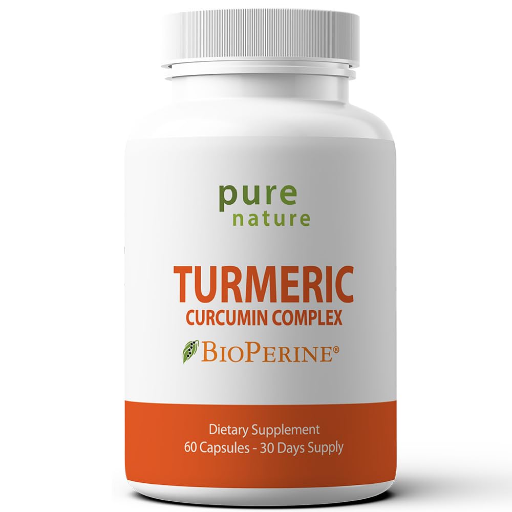 PureNature Plus Turmeric Curcumin with BioPerine - 60 Capsules