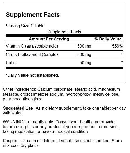 Swanson Supreme Vitamin C Complex with Bioflavonoids - 250 Tablets - image 2