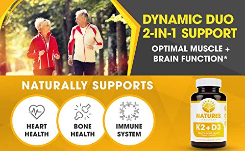 Natures Wellness Vitamin D3 & K2 Supplement - 60 Vegetarian Capsules - image 5
