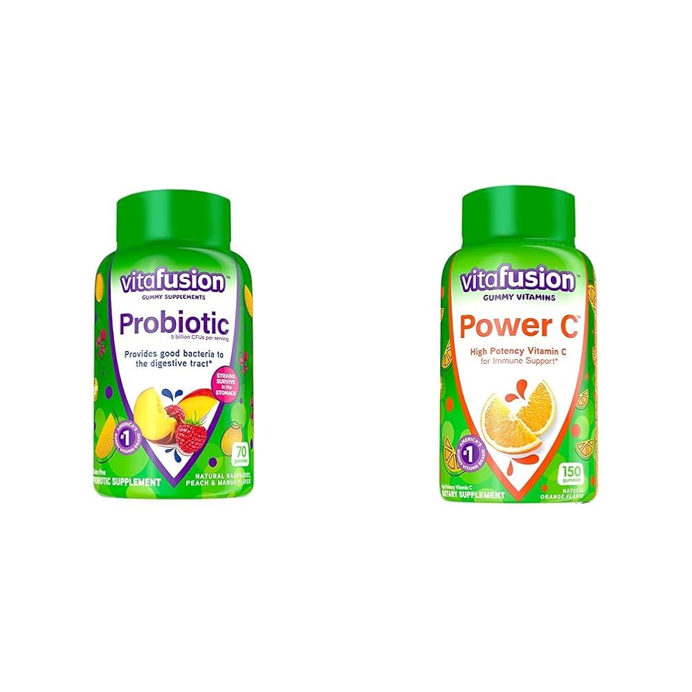 Vitafusion Probiotic and Vitamin C Gummy Supplements - 220 Count
