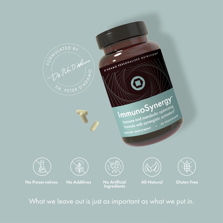 D'Adamo Personalized Nutrition ImmunoSynergy - 60 Capsules - image 4
