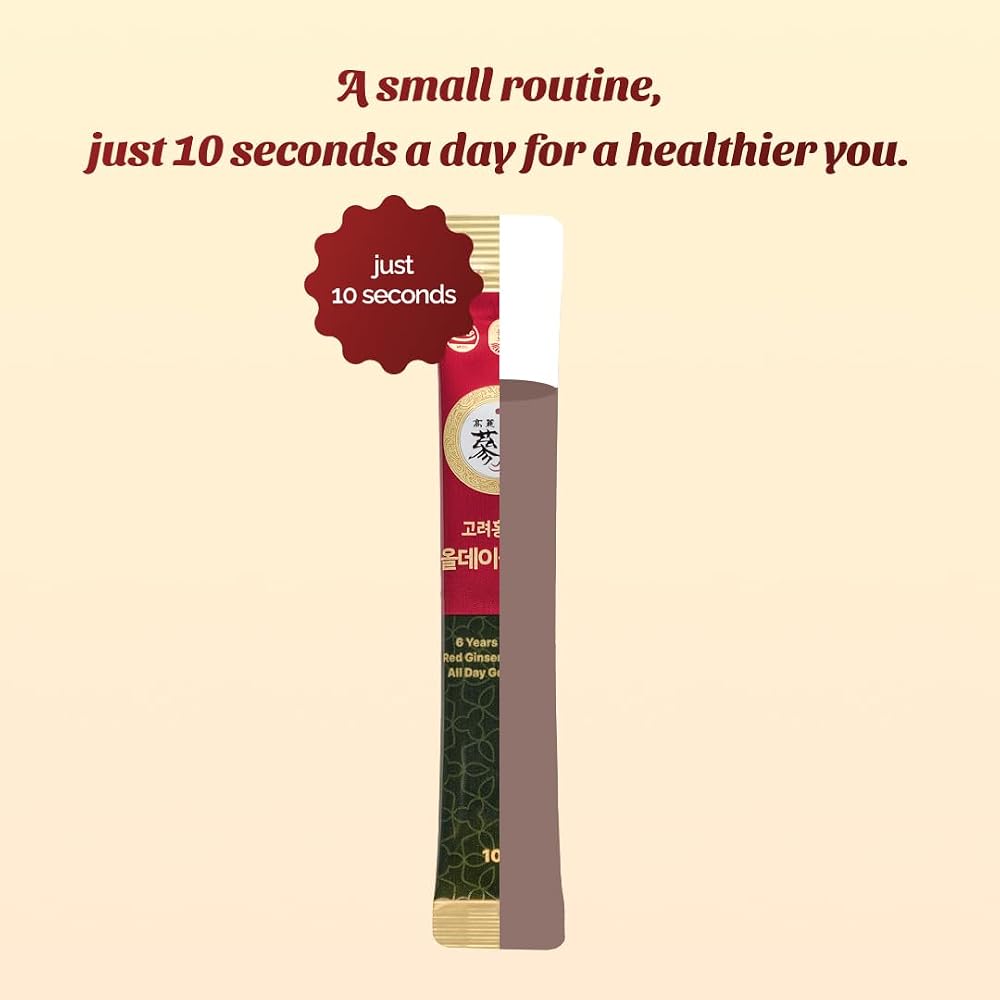 PNBG Red Ginseng Immune Shot 6 Year Korean - 100 Sticks - image 4