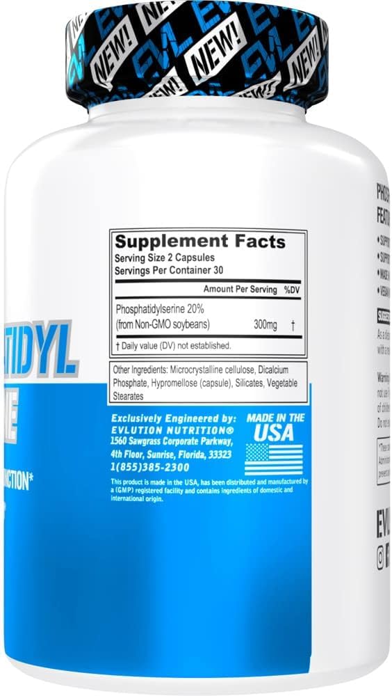 Evlution Phosphatidylserine 300mg Brain Support - 60 Capsules - image 2