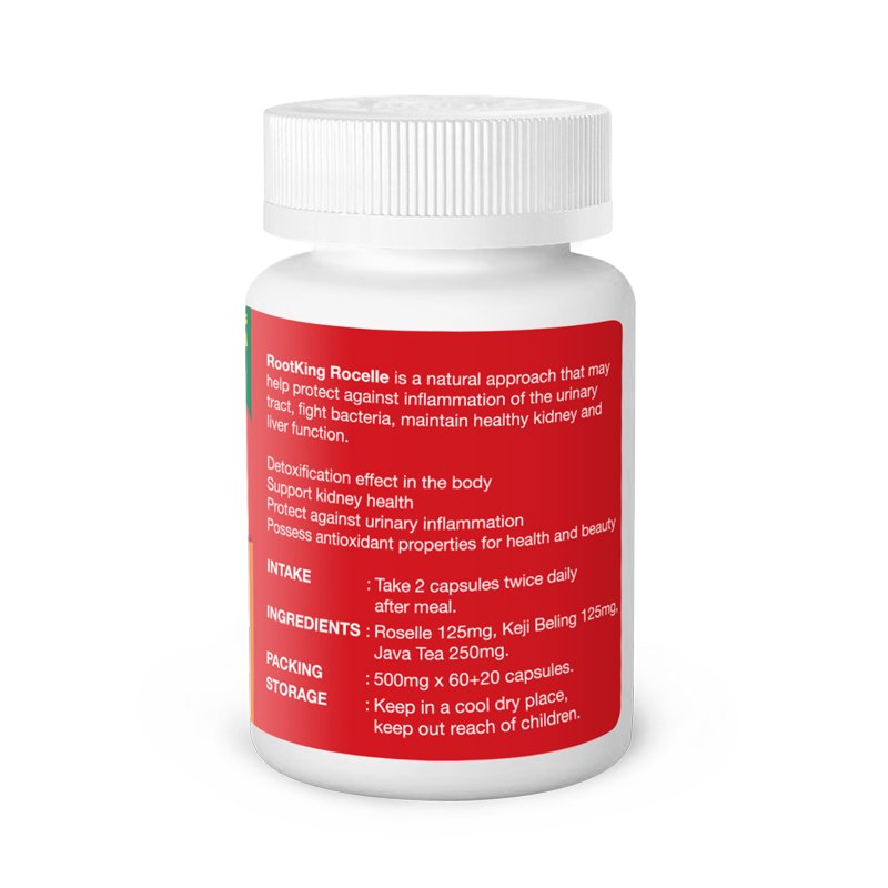 ROOT KING Rocelle Rosella Herbal Supplement - 80 Capsules - image 3