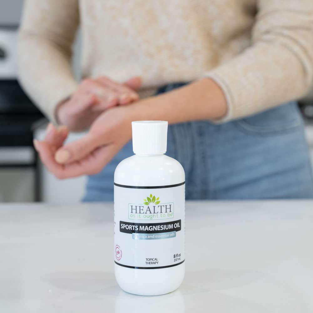 Health As It Ought To Be Sports Magnesium Oil Arnica Muscle Rub - 8 oz - image 4