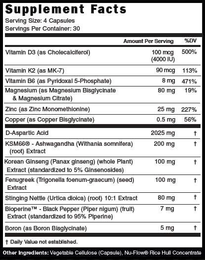 TestoGen Natural Testosterone Support - 120 Capsules - image 5