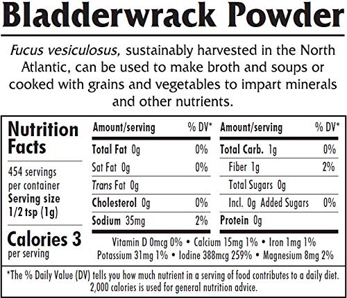 Maine Coast Sea Vegetables Bladderwrack Powder Organic - 1 Pound - image 2