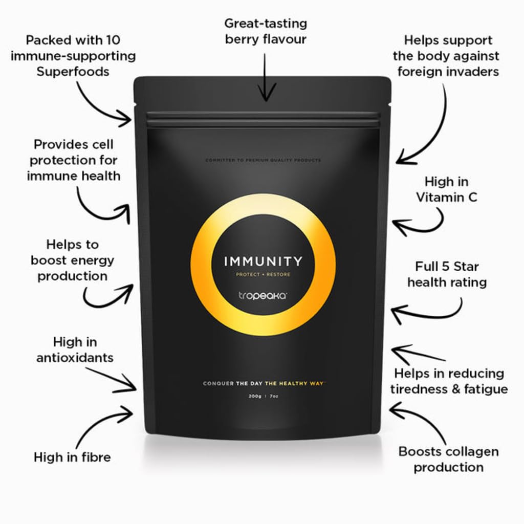 Tropeaka Immunity Powder Immune Support Supplement - 7oz - image 3