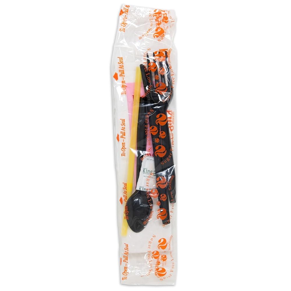 Bremen-King Orange 2 Sugar Free/Low Sodium Diet Cutlery Kit - 250/Case - image 4